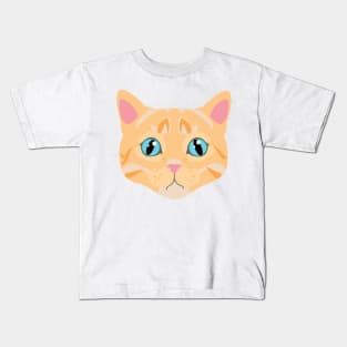 Sad cat face Kids T-Shirt